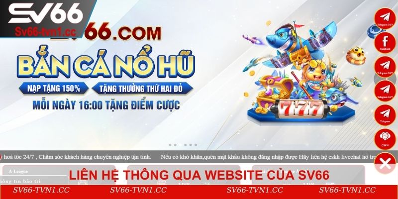 Liên hệ thông qua website của SV66